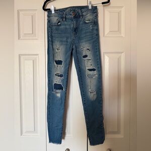 Distressed American Eagle Jeans